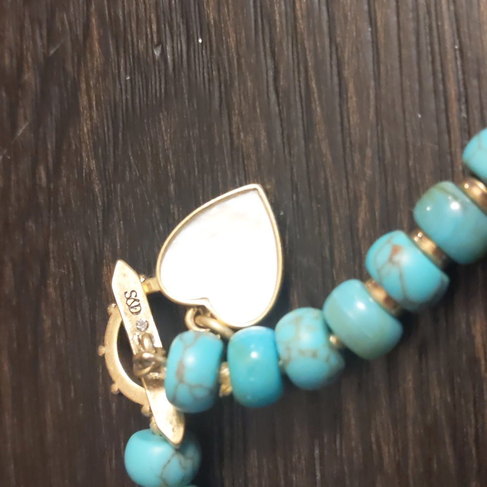 Stella & Dot Faux Turquoise Necklace - Picture 3 of 5